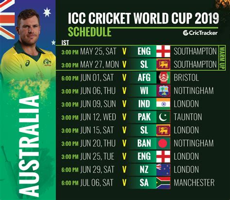 australian cricket schedule